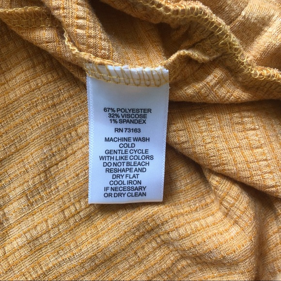 Cable & Gauge mustard yellow sleeveless wrap front shirt - Picture 6 of 7